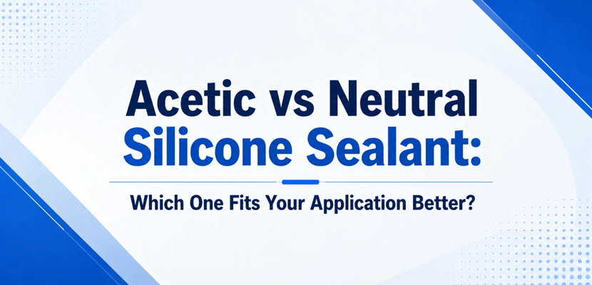 Acetic vs Neutral Silicone Sealant: Which One Fits Your Application Better?