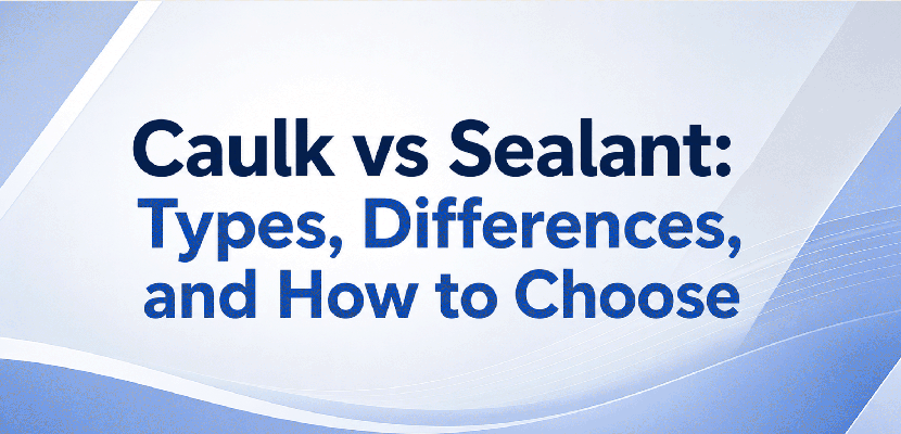 Caulk vs Sealant: Types, Differences, and How to Choose