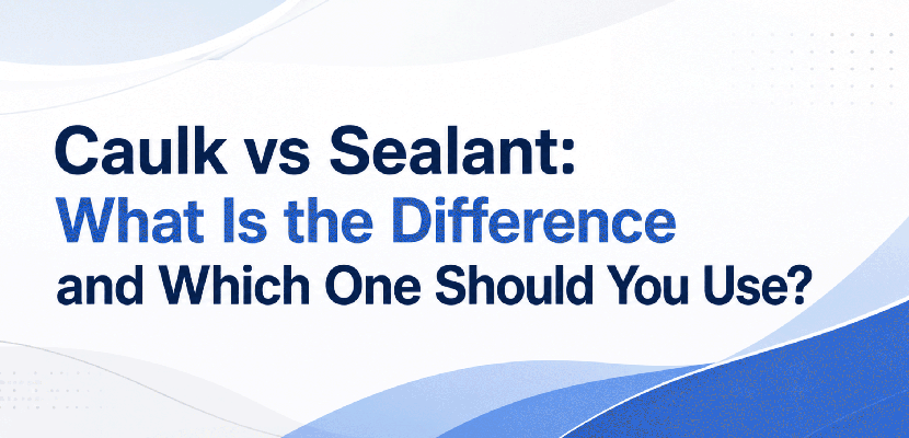 Caulk vs Sealant: What Is the Difference and Which One Should You Use?