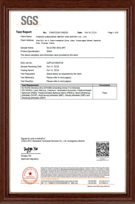 SGS RoHS Test Report