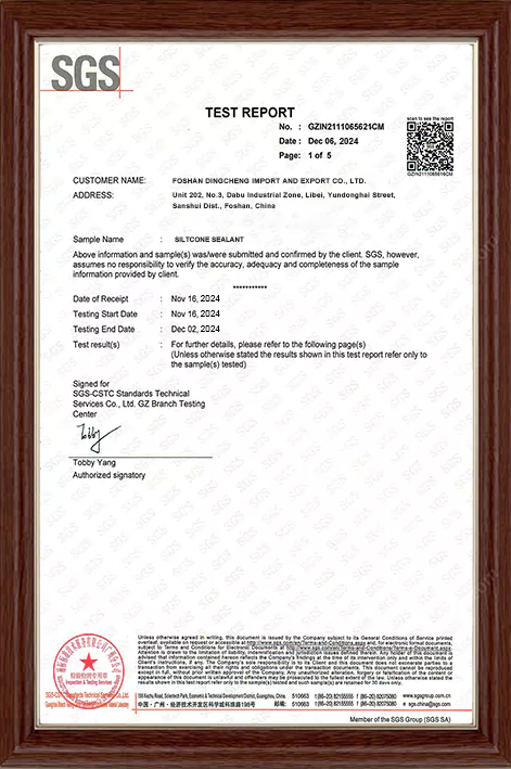SGS Test Report