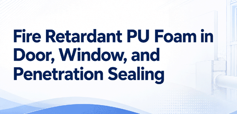 Fire Retardant PU Foam in Door, Window, and Penetration Sealing