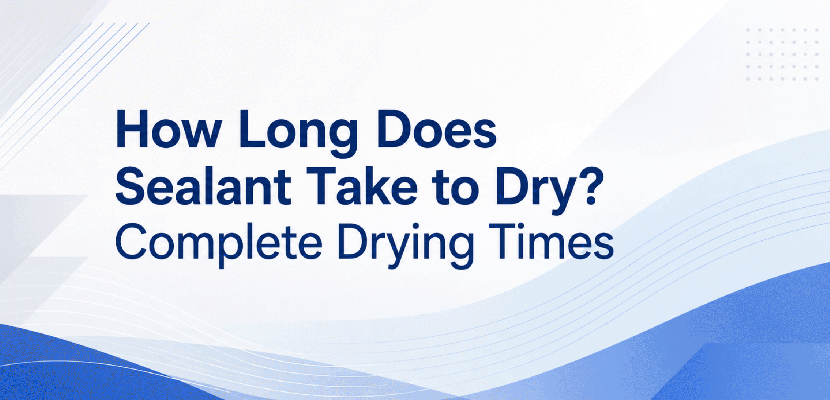 How Long Does Sealant Take to Dry? Complete Drying Times