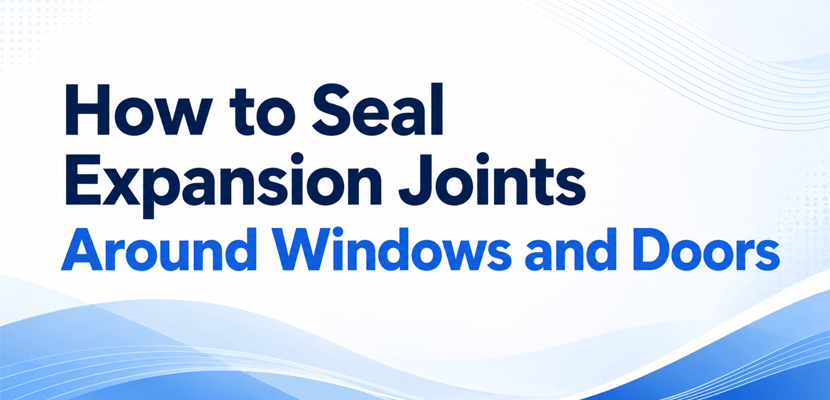 How to Seal Expansion Joints Around Windows and Doors