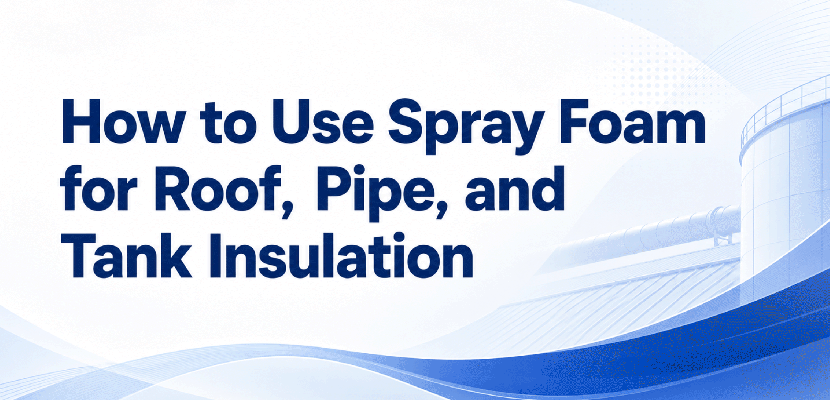 How to Use Spray Foam for Roof, Pipe, and Tank Insulation