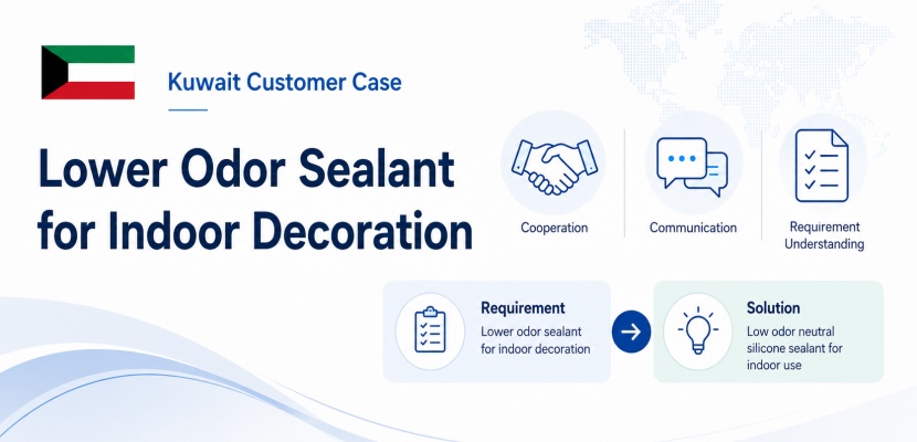 A Kuwait Customer Needed a Sealant With Less Smell for Indoor Decoration