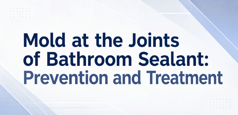 Mold at the joints of bathroom sealant: prevention and treatment