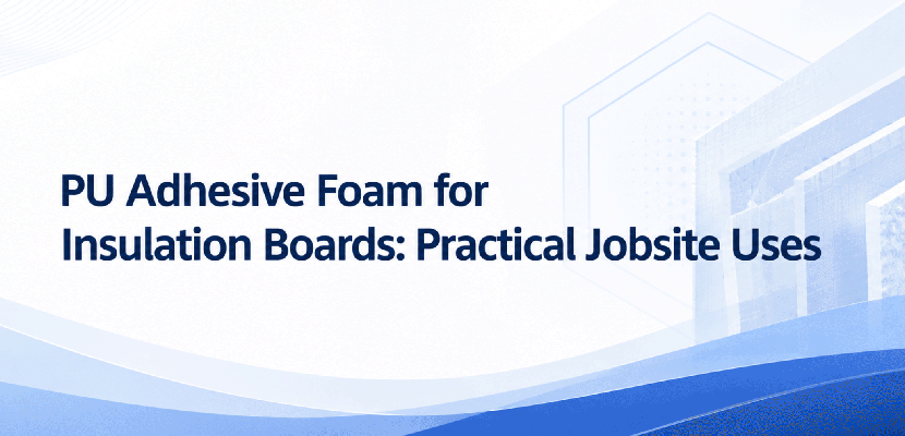 PU Adhesive Foam for Insulation Boards: Practical Jobsite Uses