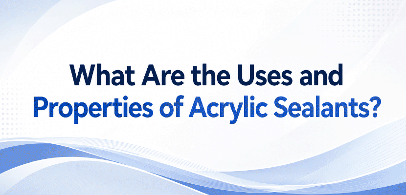 What are the uses and properties of acrylic sealants?