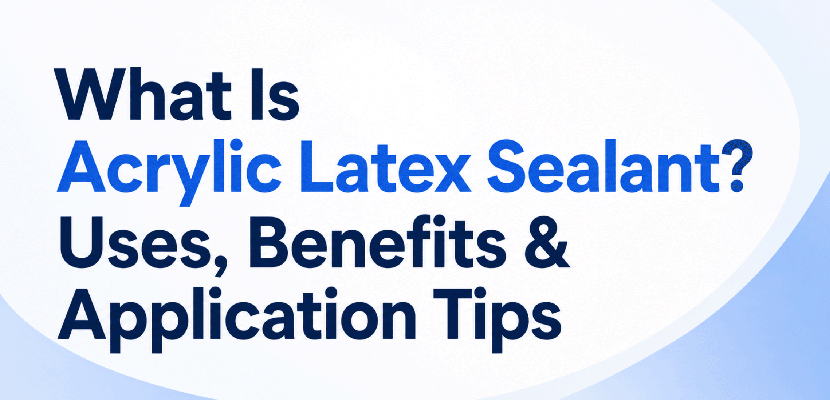 What Is Acrylic Latex Sealant? Uses, Benefits & Application Tips